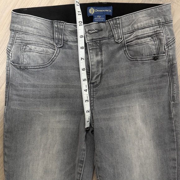 Democracy Ab Solution Grey Straight Leg Jeans - Picture 6 of 10